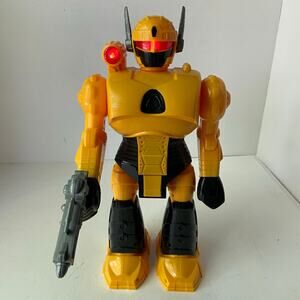 Cyber Defender Defense Bot Robot Lights & Sounds Midwood Brands LLC Vintage 13"